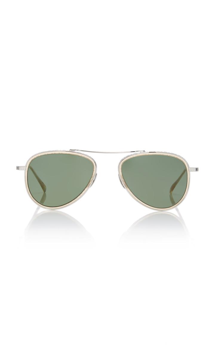 Moda Operandi Mr. Leight Ichi Metal Aviator Sunglasses