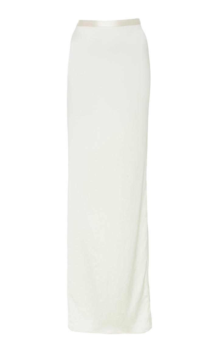 Hensely High Waist Silk Skirt