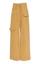 Jacquemus High-waisted Wide-leg Cargo Pants Size: 25