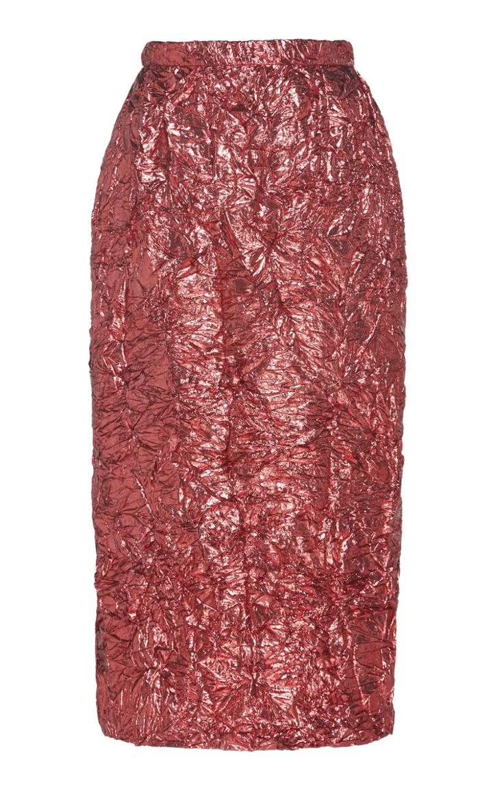 Moda Operandi Rochas Silk-cloqu Skirt Size: 40