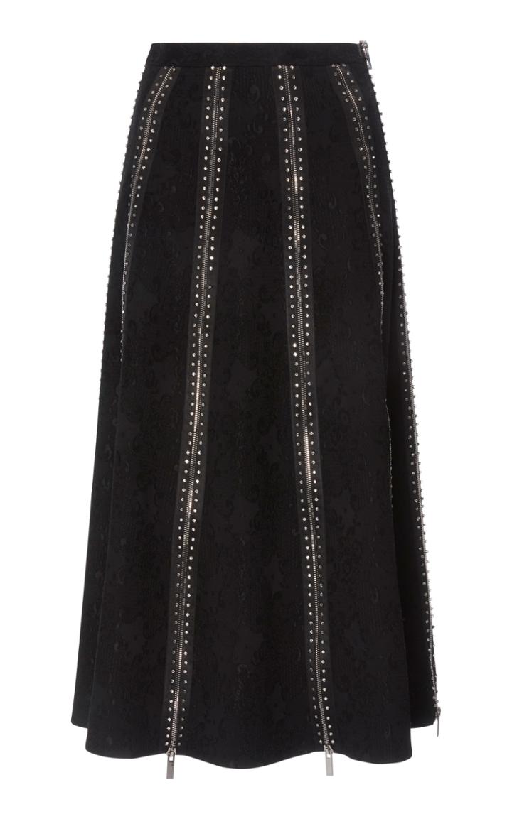 Christopher Kane Show Crystal Zip Skirt