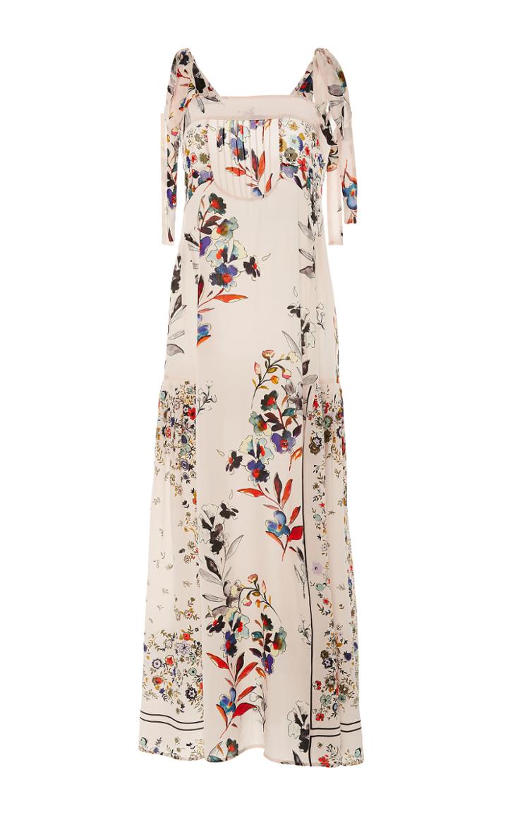 Warm Summerland Tie Sleeve Midi Dress