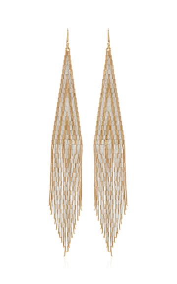 Moda Operandi Lisa Eisner 14k Gold And Silver Fringe Earrings