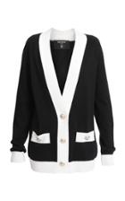 Balmain Logo-back Wool-blend Cardigan