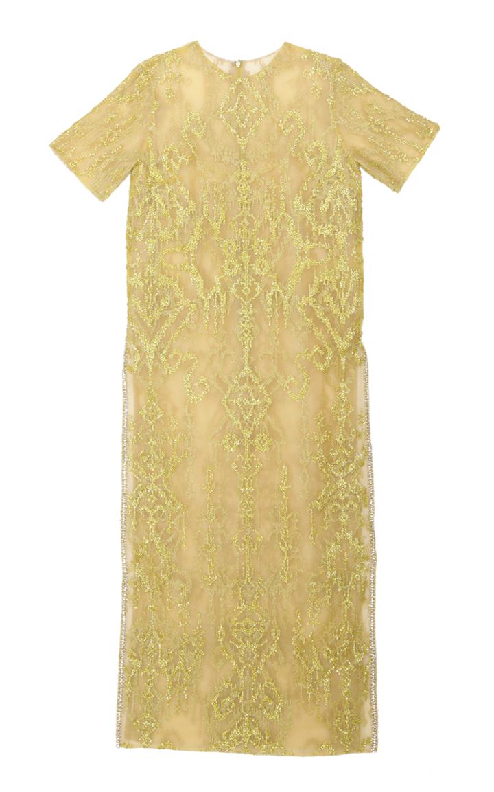 Saptodjojokartiko Dijon Embellished Slit Dress