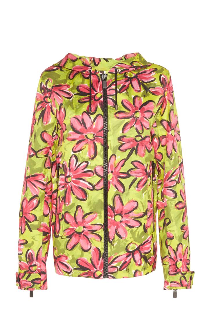 Michael Kors Collection Cotton Silk Blend Scuba Jacket