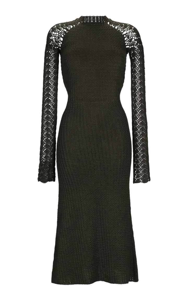 Moda Operandi Escvdo Pirka Crochet Cotton Midi Dress