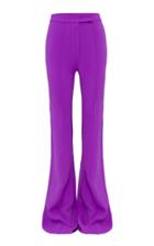 Alex Perry Rene Stretch Crepe Flared Trousers
