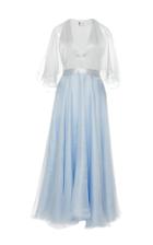 Lanvin V Neck Dress With Butterfly Sleeves