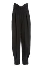 Red Valentino Pleated High-waisted Wool Pants