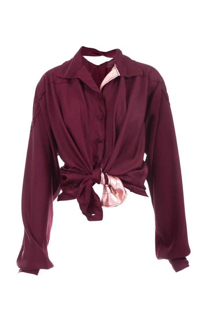 Mafalda Von Hessen Bias Cut Smock Shirt