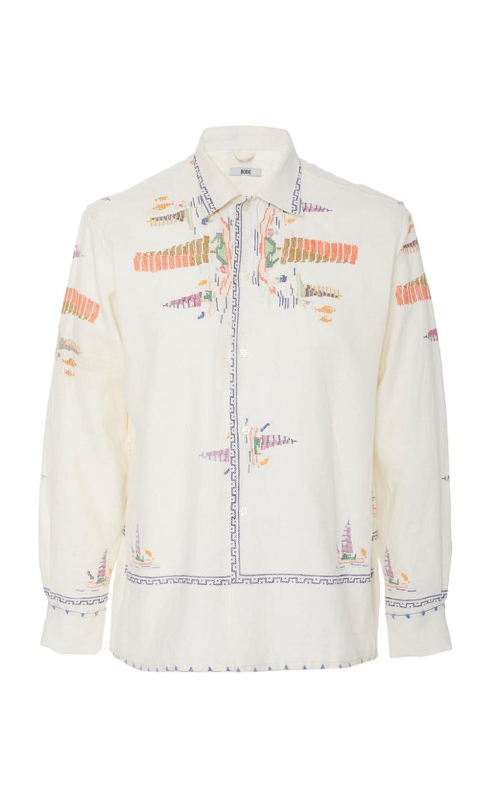 Bode Ocean Scene Havana Shirt