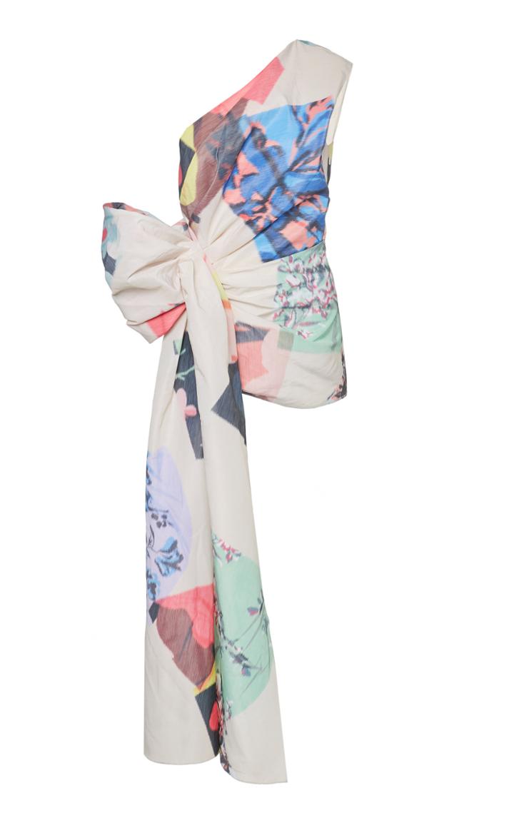 Roksanda Maika One-shoulder Crepe De Chine Top