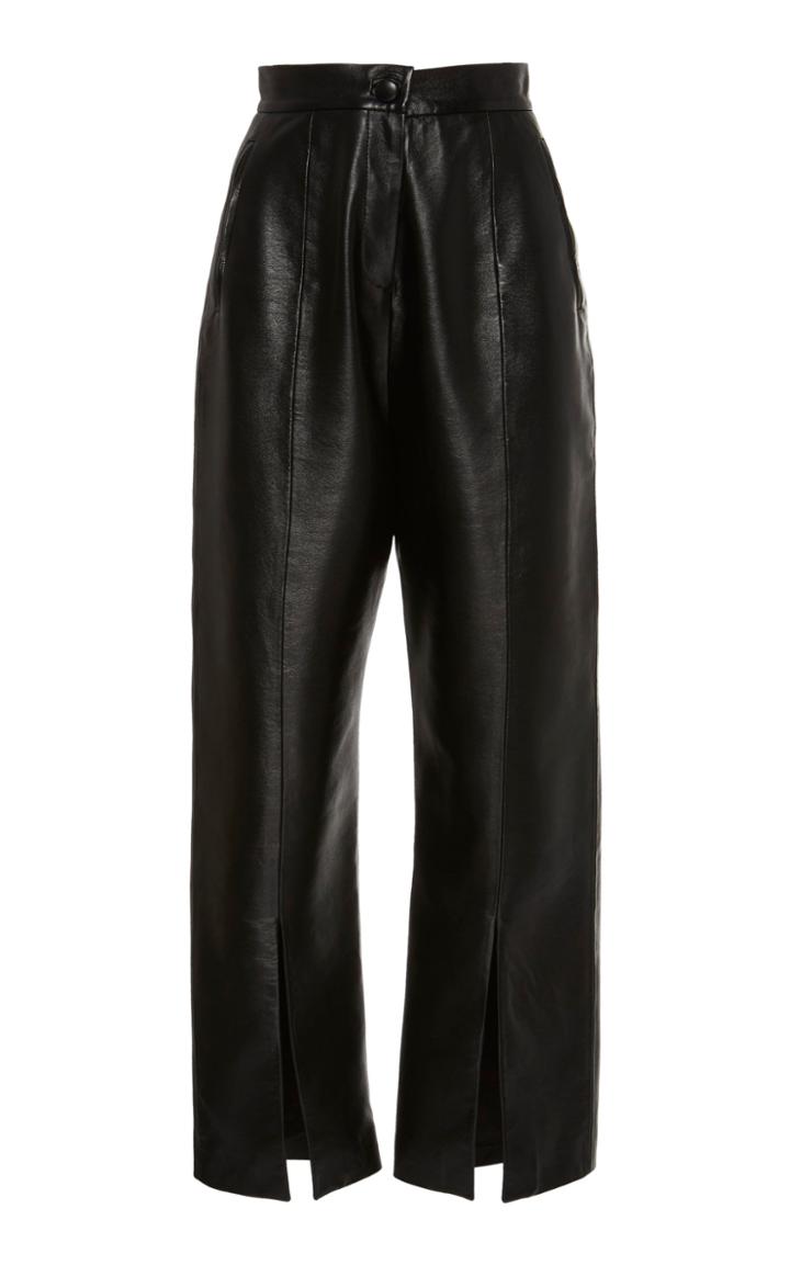 Matriel High Waist Pants With Slits