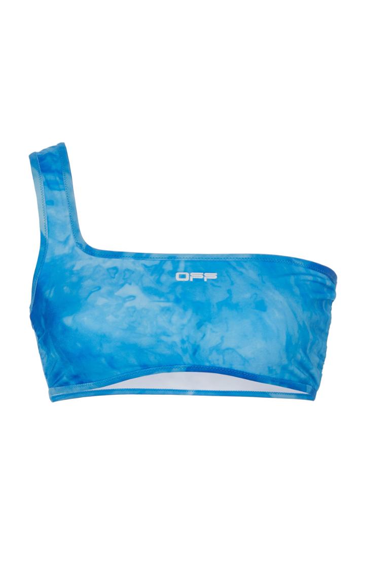Off-white C/o Virgil Abloh Tie-dye One-shoulder Bikini