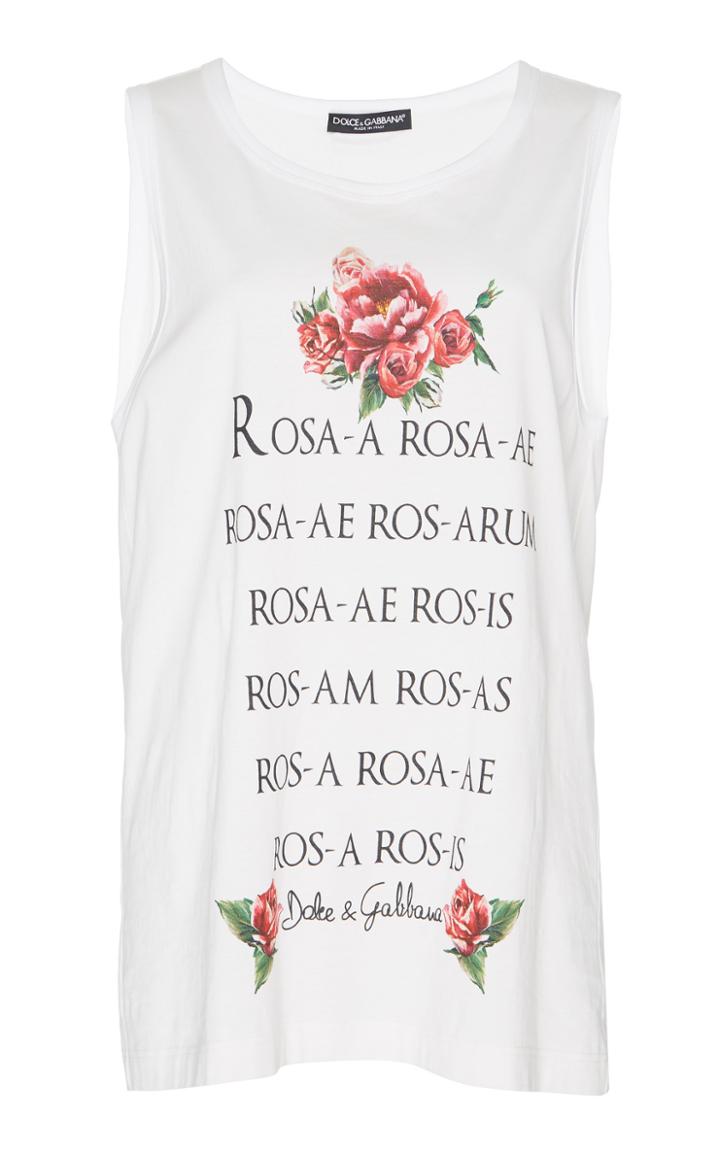 Dolce & Gabbana Printed Cotton-jersey T-shirt