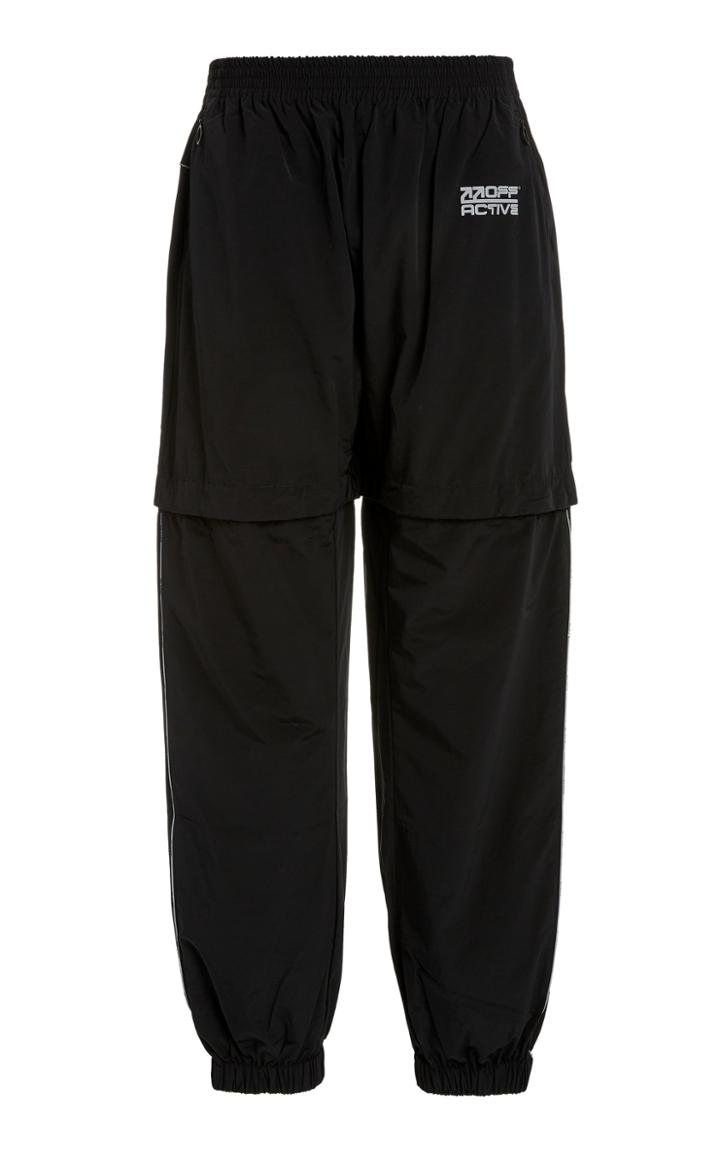 Off-white C/o Virgil Abloh Appliqud Nylon Wide-leg Pants
