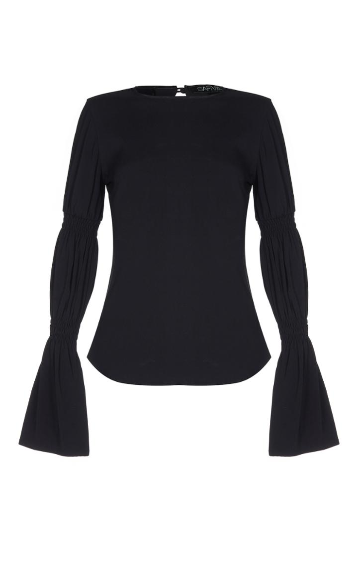 Safiyaa Amarana Exaggerated Sleeve Top