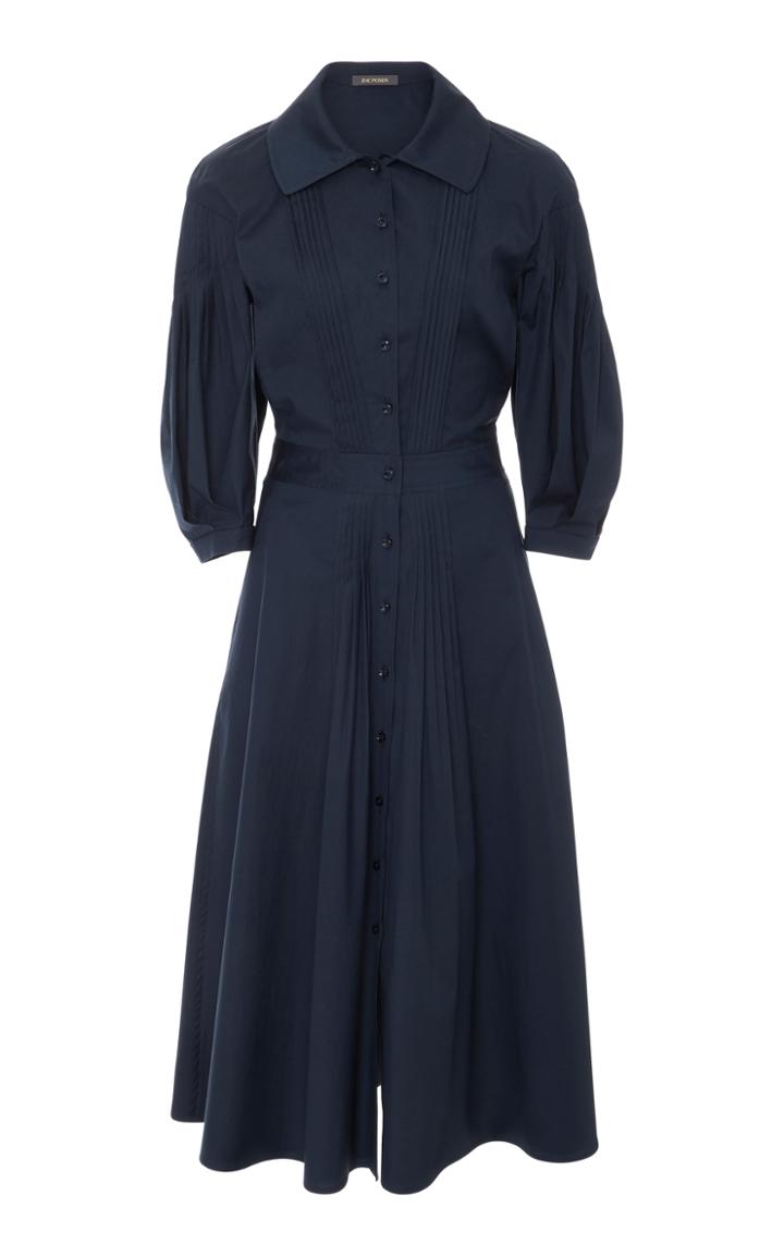 Zac Posen Cotton Poplin Shirt Dress