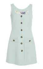 Alessandra Rich Sleeveless Tweed Mini Dress