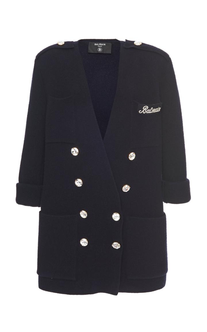 Moda Operandi Balmain Double-breasted Corduroy Blazer