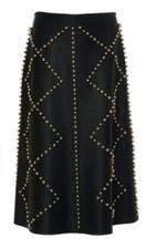 Derek Lam Studded Leather Skirt