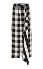 Monse Gingham Flare Culotte Pant
