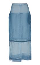 Jil Sander Grier Sheer Silk Skirt