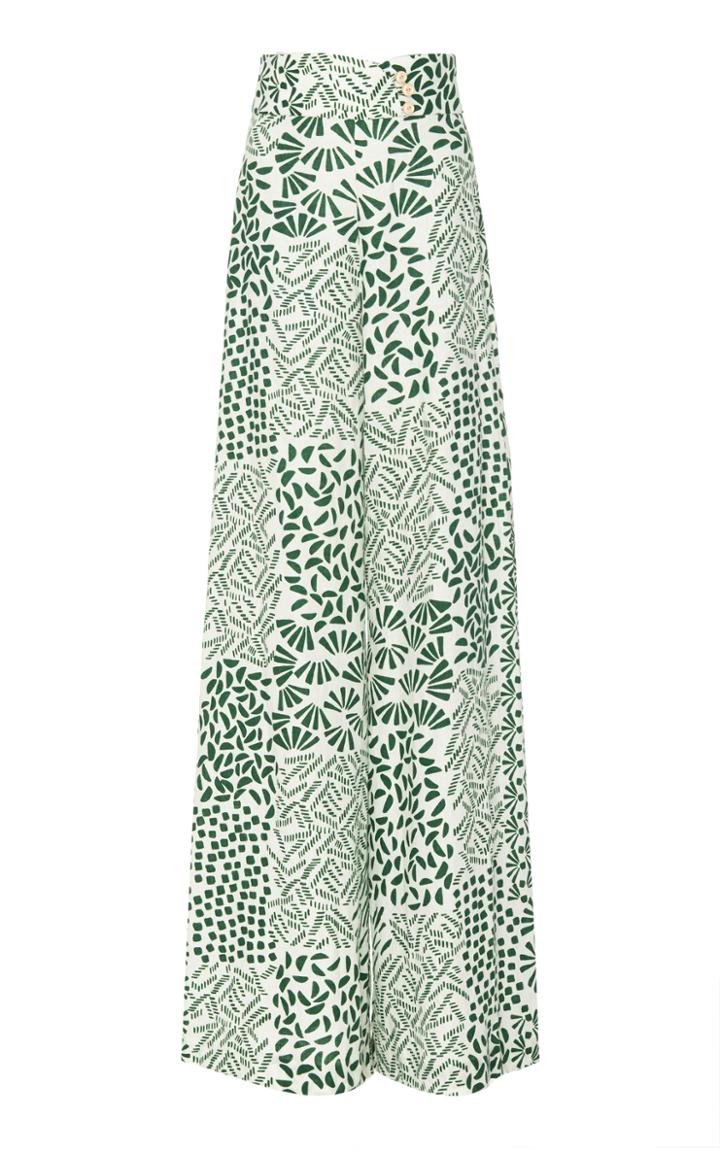 Alexis Neassa High Waisted Cotton Flare Pant