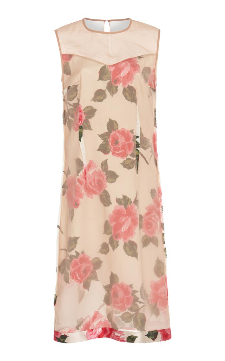 Maison Margiela Cut Out Floral Dress