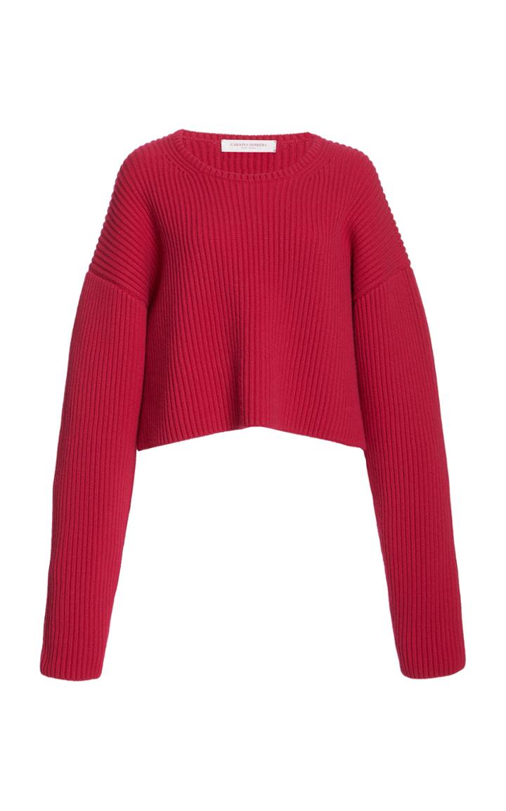 Moda Operandi Carolina Herrera Cashmere Rib Knit Sweater