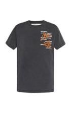 Off-white C/o Virgil Abloh Embroidered Printed Cotton-jersey T-shirt
