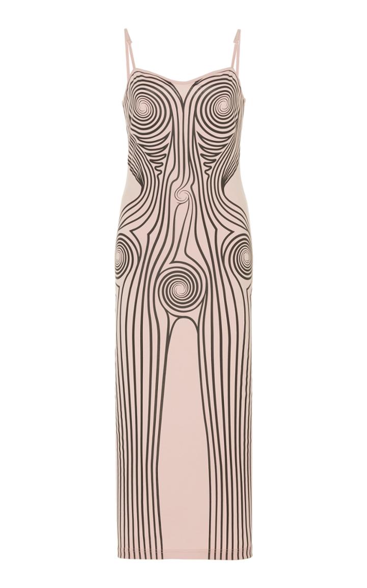 Moda Operandi Y/project Printed Crepe De Chine Midi Dress Size: 34