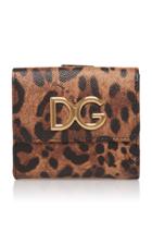 Dolce & Gabbana Leopard-print Textured-leather Wallet