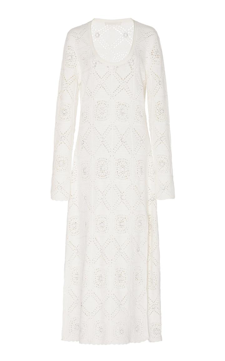 Moda Operandi Jonathan Simkhai Daniela Open-knit Crochet Maxi Dress Size: Xs