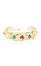 Sanjay Kasliwal Navratna 22k Gold And Gemstone Bangle