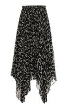 Isabel Marant Alena Printed Asymmetric Georgette Skirt