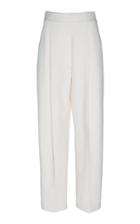 Oscar De La Renta High-waist Wool Cropped Pants