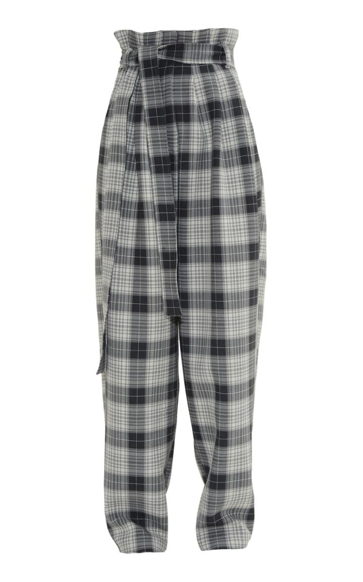 Moda Operandi Anouki High Waist Peg Checkered Wool Pants