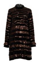 Bottega Veneta Sequin Long Sleeve Dress