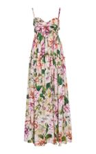 Dolce & Gabbana Floral-print Tiered Cotton Maxi Dress
