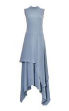 Lilly Sarti Crepe Asymmetrical Dress
