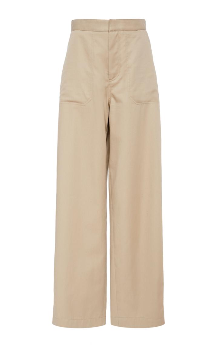 Deveaux Side Vent Cotton Pants