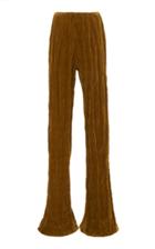 Moda Operandi Acne Studios Pandra Crinkled Cotton Velvet Flared Trousers