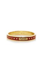 Foundrae Strength 18k Gold And Enamel Ring