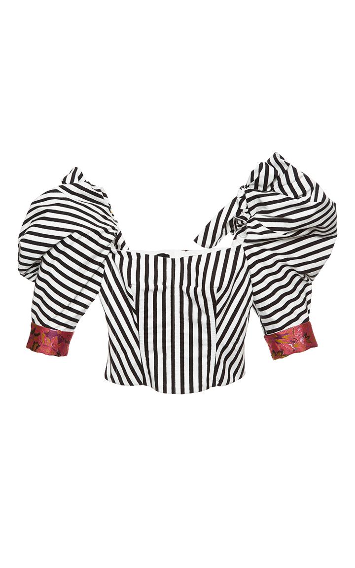 Dolce & Gabbana Cropped Puff Sleeve Top