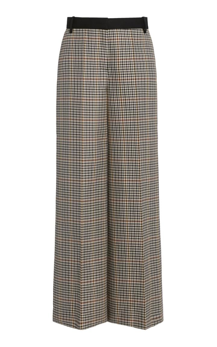 Victoria Victoria Beckham Checked Straight-leg Trousers