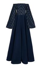 Bazza Alzouman Zinnia Chevron Beaded Gown