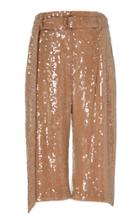 Sally Lapointe Sequin Viscose High Waisted Belted Short