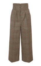 Moda Operandi Etro High-rise Plaid Wool-blend Pants